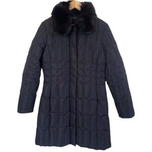 1 Madison Down Puffer Coat with Fox Fur Collar Size M